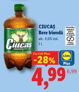 Lidl CIUCAŞ Bere blondă Ofertă