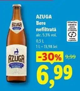 Lidl AZUGA Bere nefiltrată Ofertă
