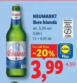 Lidl NEUMARKT Bere blondă Ofertă