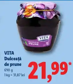Lidl VITA Dulceață de prune Ofertă