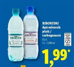 Lidl BIBORTENI Apă minerală plată / carbogazoasă Ofertă