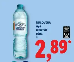 Lidl Bucovina apă minerală plată Ofertă