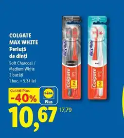 Lidl COLGATE MAX WHITE Periuță de dinți Ofertă