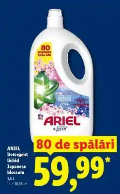 Lidl ARIEL Detergent lichid Japanese blossom Ofertă