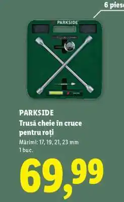 Lidl PARKSIDE Trusă cheie în cruce pentru roți Ofertă