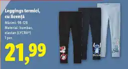 Lidl Leggings termici, cu licență Ofertă