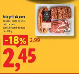 Lidl Mix grill de porc Ofertă