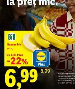 Lidl Banane bio Ofertă