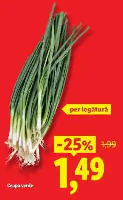 Lidl Ceapă verde Ofertă