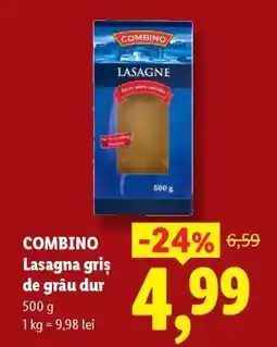 Lidl COMBINO Lasagna griș de grâu dur Ofertă