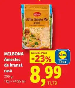 Lidl MILBONA Amestec de brânză rasă Ofertă