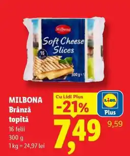 Lidl Milbona Brânză topită Ofertă