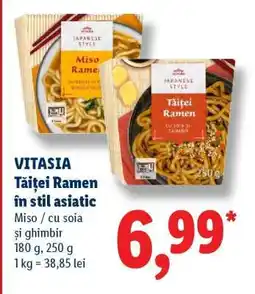 Lidl VITASIA Tăiței Ramen în stil asiatic Ofertă