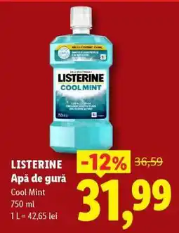 Lidl LISTERINE Apă de gură Ofertă