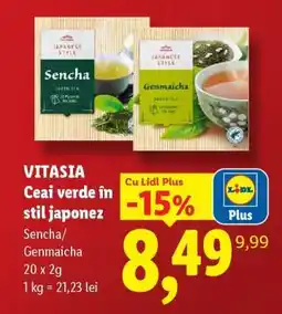 Lidl VITASIA Ceai verde în stil japonez Ofertă