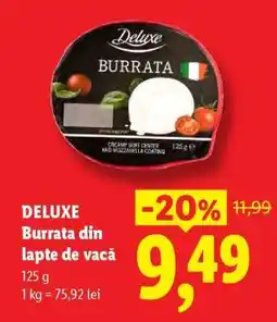 Lidl DELUXE Burrata din lapte de vacă Ofertă