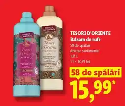 Lidl TESORI D'ORIENTE BALSAM DE RUFE Ofertă