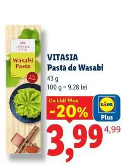 Lidl VITASIA Pastă de Wasabi Ofertă
