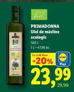 Lidl Primadonna Ulei de măsline, ecologic Ofertă
