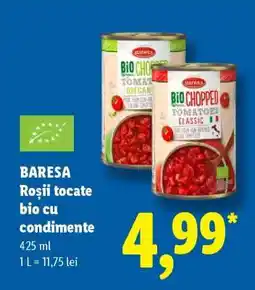 Lidl BARESA Roșii tocate bio cu condimente Ofertă