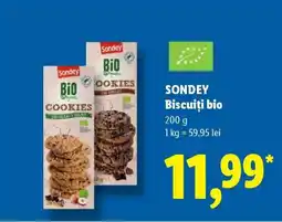 Lidl Sondey Biscuiți bio Ofertă