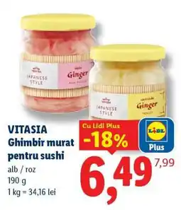 Lidl VITASIA Ghimbir murat pentru sushi Ofertă