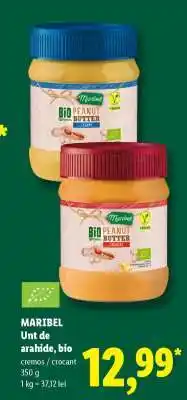 Lidl Maribel Unt de arahide, bio Ofertă