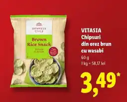 Lidl VITASIA Chipsuri din orez brun cu wasabi Ofertă