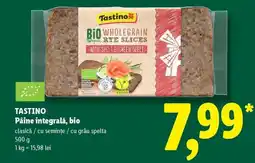 Lidl Tastino Pâine integrală, bio Ofertă