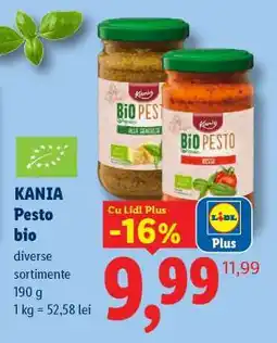 Lidl Kania Pesto bio Ofertă