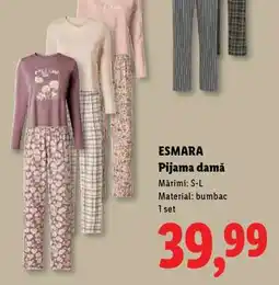 Lidl Esmara Pijama damă Ofertă