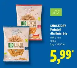 Lidl Snack Day Pufuleți din linte, bio Ofertă