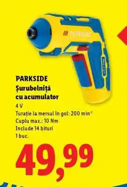 Lidl PARKSIDE Șurubelniță cu acumulator Ofertă