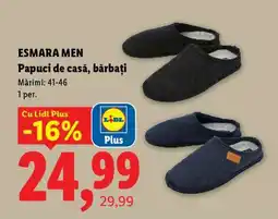 Lidl ESMARA MEN Papuci de casă, bărbați Ofertă