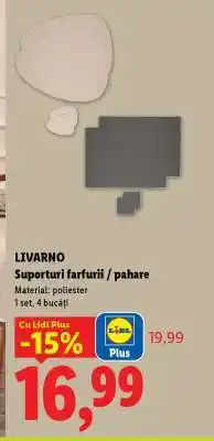 Lidl LIVARNO Suporturi farfurii / pahare Ofertă