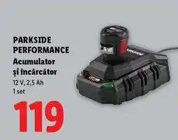Lidl PARKSIDE PERFORMANCE Acumulator și încărcător Ofertă