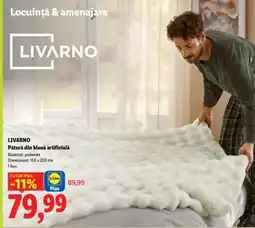 Lidl LIVARNO Pătură din blană artificială Ofertă