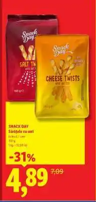 Lidl Snack Day Sărățele cu unt Ofertă