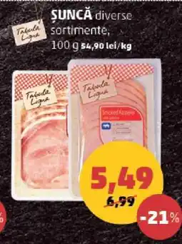Penny Șuncă diverse sortimente Ofertă