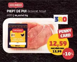 Penny Piept de pui dezosat feliat Ofertă
