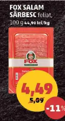 Penny FOX Salam sărbesc feliat Ofertă