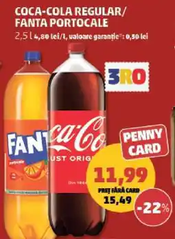 Penny COCA-COLA regular, FANTA portocale Ofertă