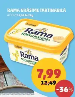Penny Rama Grăsime Tartinabilă Ofertă
