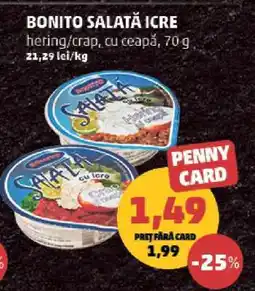 Penny BONITO SALATĂ ICRE Ofertă