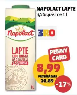 Penny NAPOLACT Lapte Ofertă