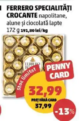 Penny FERRERO SPECIALITĂȚI CROCANTE Ofertă