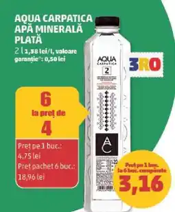 Penny Aqua Carpatica Apă Minerală Plată Ofertă