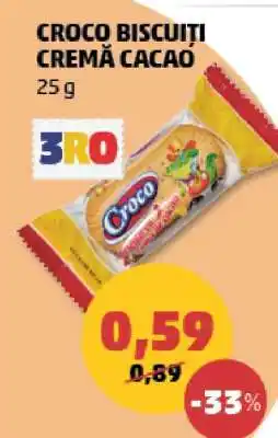 Penny CROCO BISCUITI CREMĂ CACAO Ofertă
