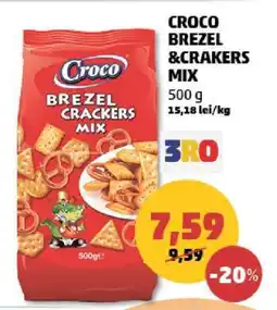 Penny CROCO BREZEL & CRACKERS MIX Ofertă