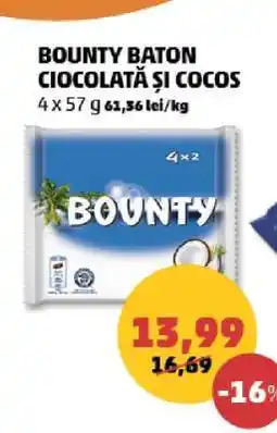 Penny BOUNTY BATON CIOCOLATĂ ȘI COCOS Ofertă